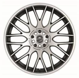 Alloy Wheels 18'' 4x100 / 4x108 Barracuda Karizzma Mattblack-polished / Color Trim weiss