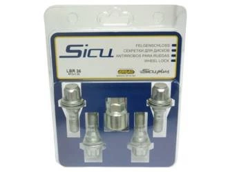 Lock bolts SICU M12x1,25 typ Peugeot, Citroen for Alloy Whee