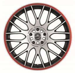 Alloy Wheels 18'' 4x100 / 4x108 Barracuda Karizzma Mattblack-polished / Color Trim rot