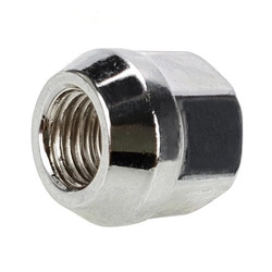 Lug nuts for alloy rims, wheels - M12x1,5 / Chrome - (open with collar) - Carbonado