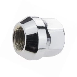 Lug nuts for alloy rims, wheels - M12x1,5 / Chrome - (open with collar) - Carbonado