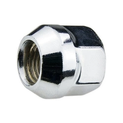 Lug nuts for alloy rims, wheels - M12x1,25 / Chrome - (open with collar) - Carbonado