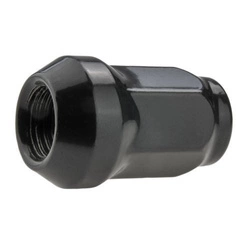 Czarne Nakrętki do felg aluminiowych, kół - M12x1,5 - (zamknięta) na klucz 17 - Carbonado